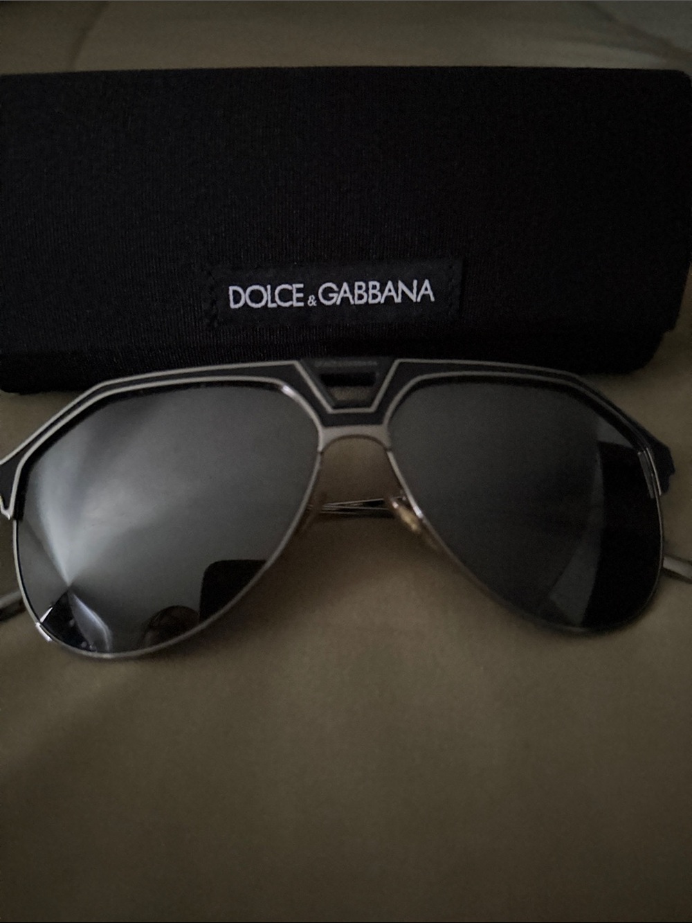 Dolce & Gabbana Men’s Black Aviator Sunglasses with Dark Lenses made in Italy. - Picture 2 of 9